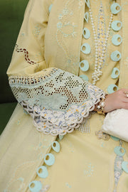Qalamkar Festive Eid Embroidered Chikankari Unstitched 3Pc Suit CM-02 AYLA