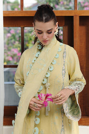 Qalamkar Festive Eid Embroidered Chikankari Unstitched 3Pc Suit CM-02 AYLA
