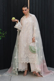 Qalamkar Festive Eid Embroidered Chikankari Unstitched 3Pc Suit CM-04 ZIMAL