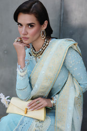 Qalamkar Festive Eid Embroidered Chikankari Unstitched 3Pc Suit CM-05 NAYRA