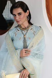 Qalamkar Festive Eid Embroidered Chikankari Unstitched 3Pc Suit CM-05 NAYRA