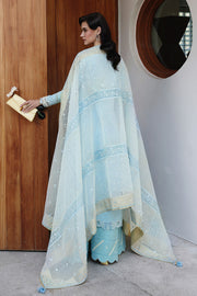 Qalamkar Festive Eid Embroidered Chikankari Unstitched 3Pc Suit CM-05 NAYRA
