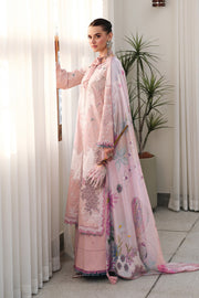 Qalamkar Festive Eid Embroidered Chikankari Unstitched 3Pc Suit CM-06 NOURA