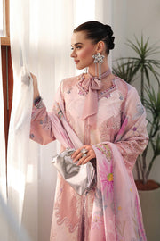 Qalamkar Festive Eid Embroidered Chikankari Unstitched 3Pc Suit CM-06 NOURA