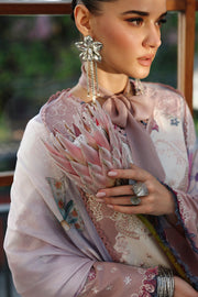 Qalamkar Festive Eid Embroidered Chikankari Unstitched 3Pc Suit CM-06 NOURA