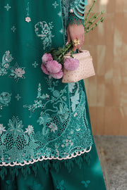 Qalamkar Festive Eid Embroidered Chikankari Unstitched 3Pc Suit CM-07 ROGUE