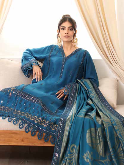 Charizma Miraas Unstitched Embroidered Staple Jacquard 3Pc Suit CM3-02