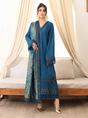 Charizma Miraas Unstitched Embroidered Staple Jacquard 3Pc Suit CM3-02