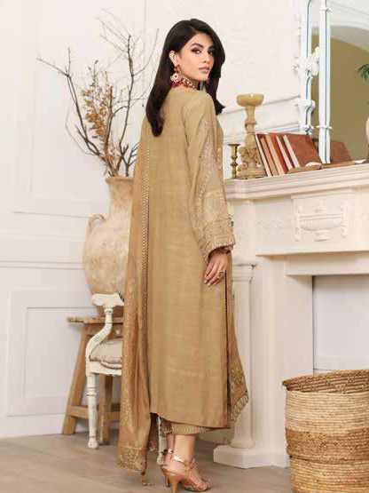 Charizma Miraas Unstitched Embroidered Staple Jacquard 3Pc Suit CM3-04
