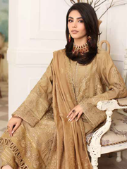 Charizma Miraas Unstitched Embroidered Staple Jacquard 3Pc Suit CM3-04