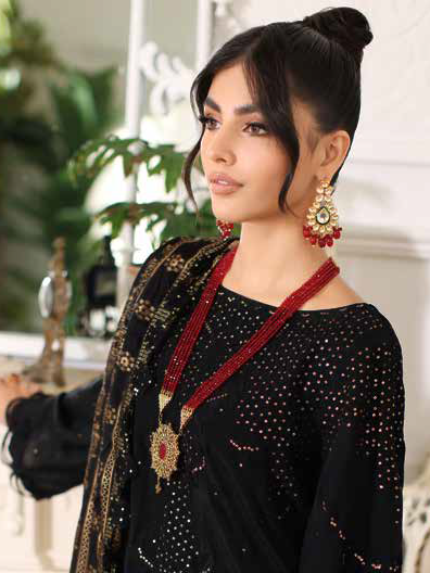 Charizma Miraas Unstitched Embroidered Staple Jacquard 3Pc Suit CM3-05