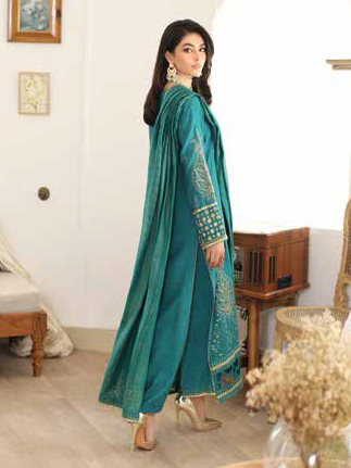 Charizma Miraas Unstitched Embroidered Staple Jacquard 3Pc Suit CM3-07