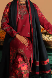 Charizma Miraas Embroidered Viscose Unstitched 3Pc Suit CMW4-3