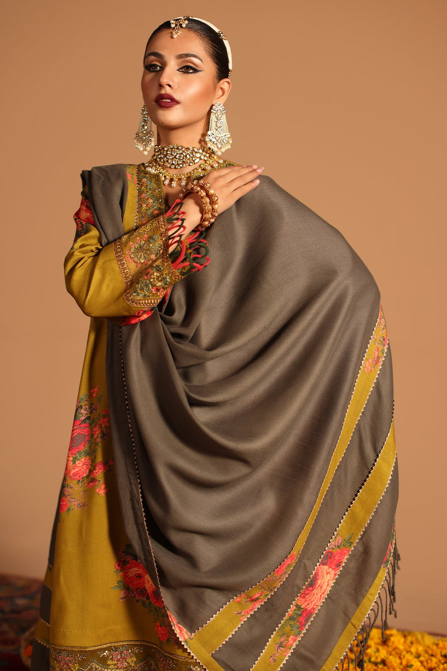 Charizma Miraas Embroidered Viscose Unstitched 3Pc Suit CMW4-5