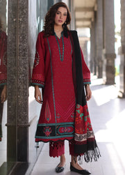 Charizma Naranji Embroidered Khaddar Unstitched 3Pc Suit CNW4-03