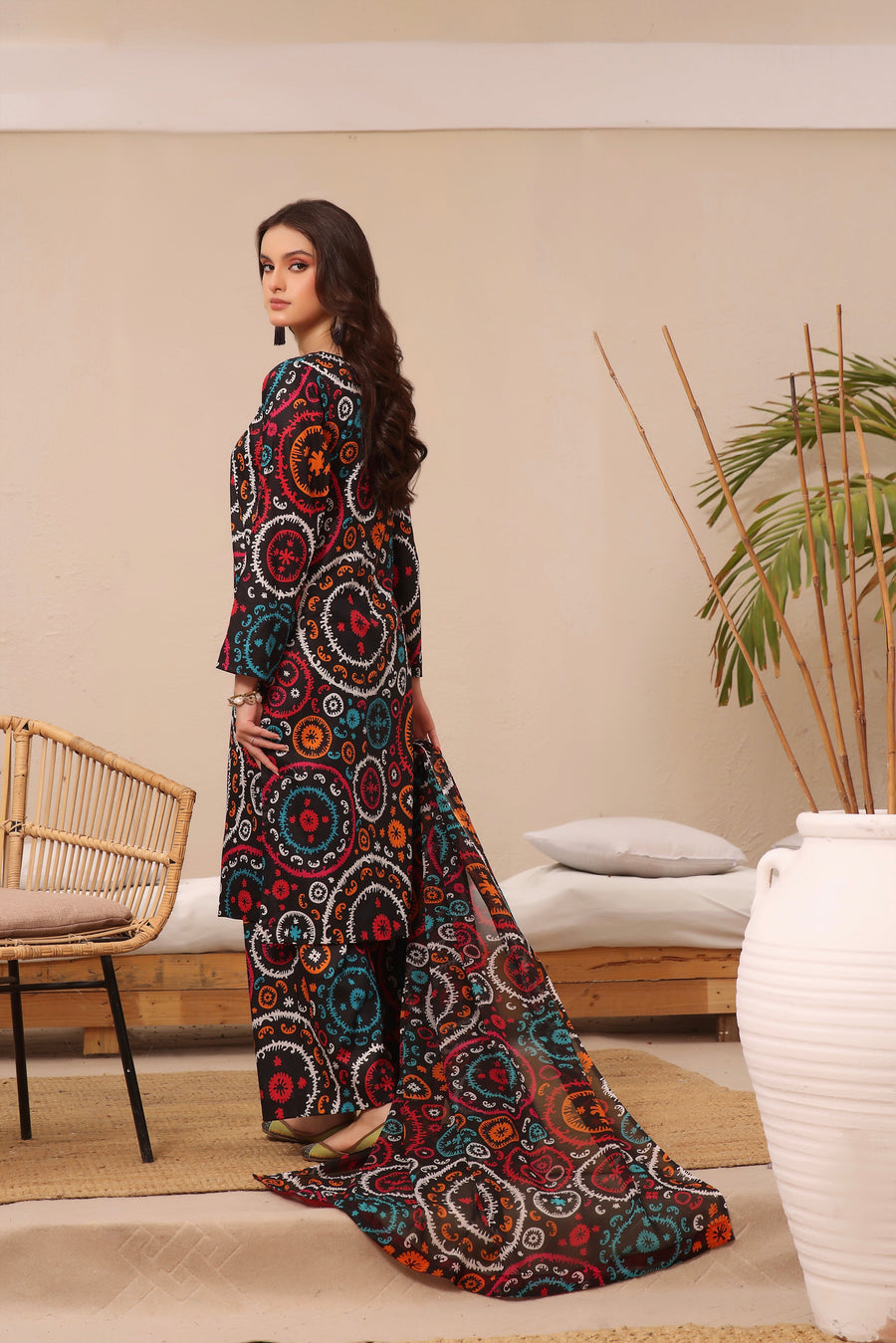 Feathers Premium Printed Lawn Unstitched 3Pc Suit CORDIE-FT253