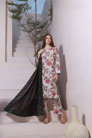 Feathers Digital Printed Khaddar Unstitched 3Pc Suit COTTON CANDY-FT290