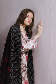Feathers Digital Printed Khaddar Unstitched 3Pc Suit COTTON CANDY-FT290