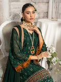 HemStitch Embroidered Luxury Chiffon Pret 3Pc Suit CP-002 Ember