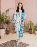 Maria Osama Khan Casual Pret 3 Piece Suit - BLUE BELL