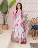 Maria Osama Khan Casual Pret 3 Piece Suit - FLORAL BLISS