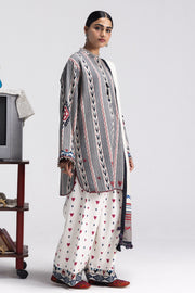 Coco by Zara Shahjahan Prints Linen Unstitched 3Pc Suit D-10A LEELA