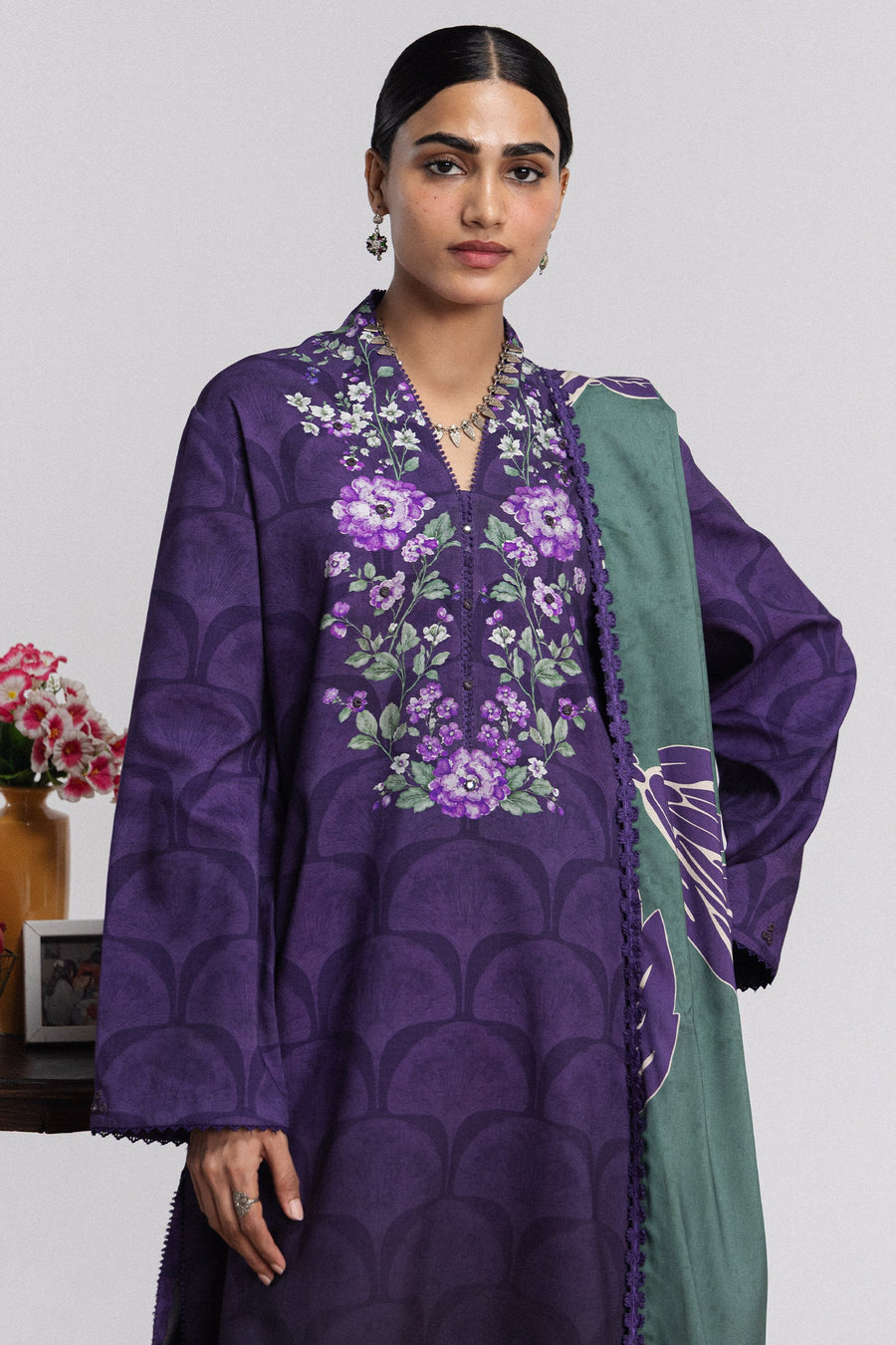 Coco by Zara Shahjahan Prints Linen Unstitched 3Pc Suit D-01A MIRA