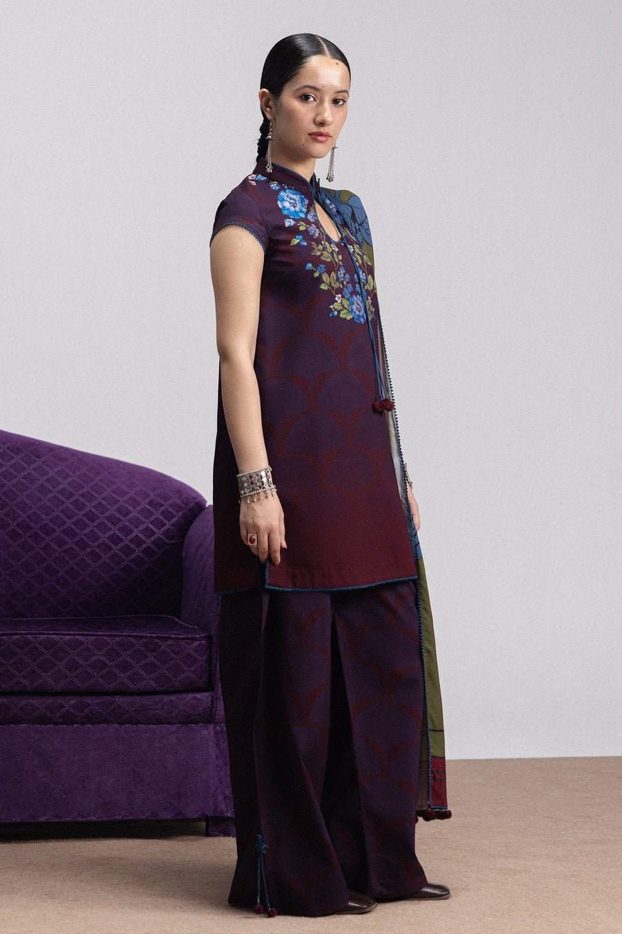 Coco by Zara Shahjahan Prints Linen Unstitched 3Pc Suit D-01B MIRA