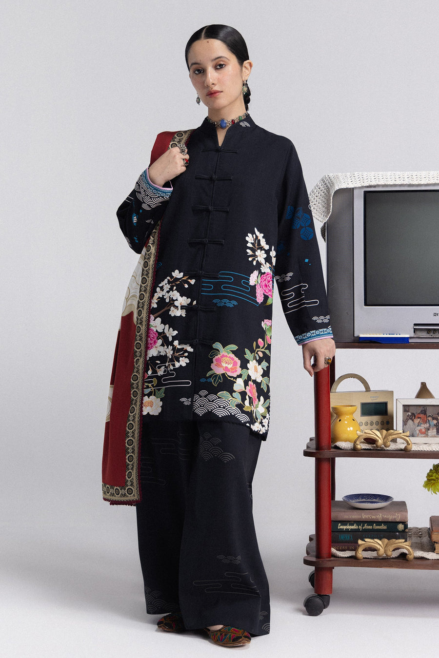 Coco by Zara Shahjahan Prints Linen Unstitched 3Pc Suit D-02A HANA