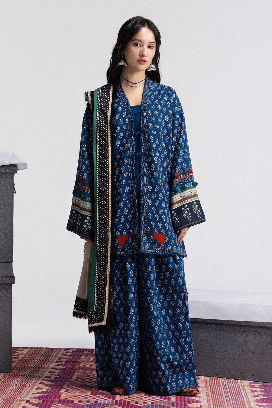Coco by Zara Shahjahan Prints Linen Unstitched 3Pc Suit D-03A ANIKA
