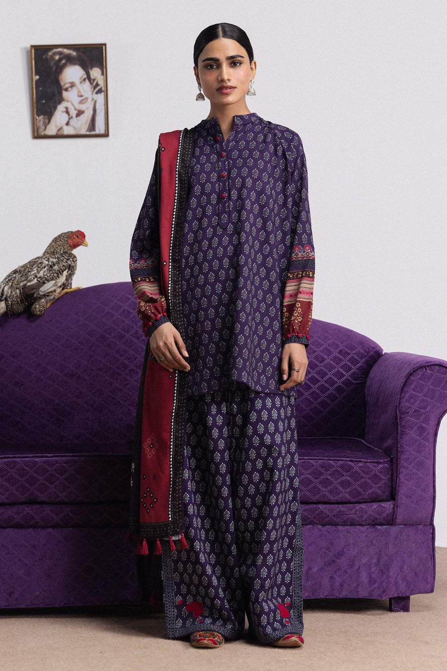 Coco by Zara Shahjahan Prints Linen Unstitched 3Pc Suit D-03B ANIKA
