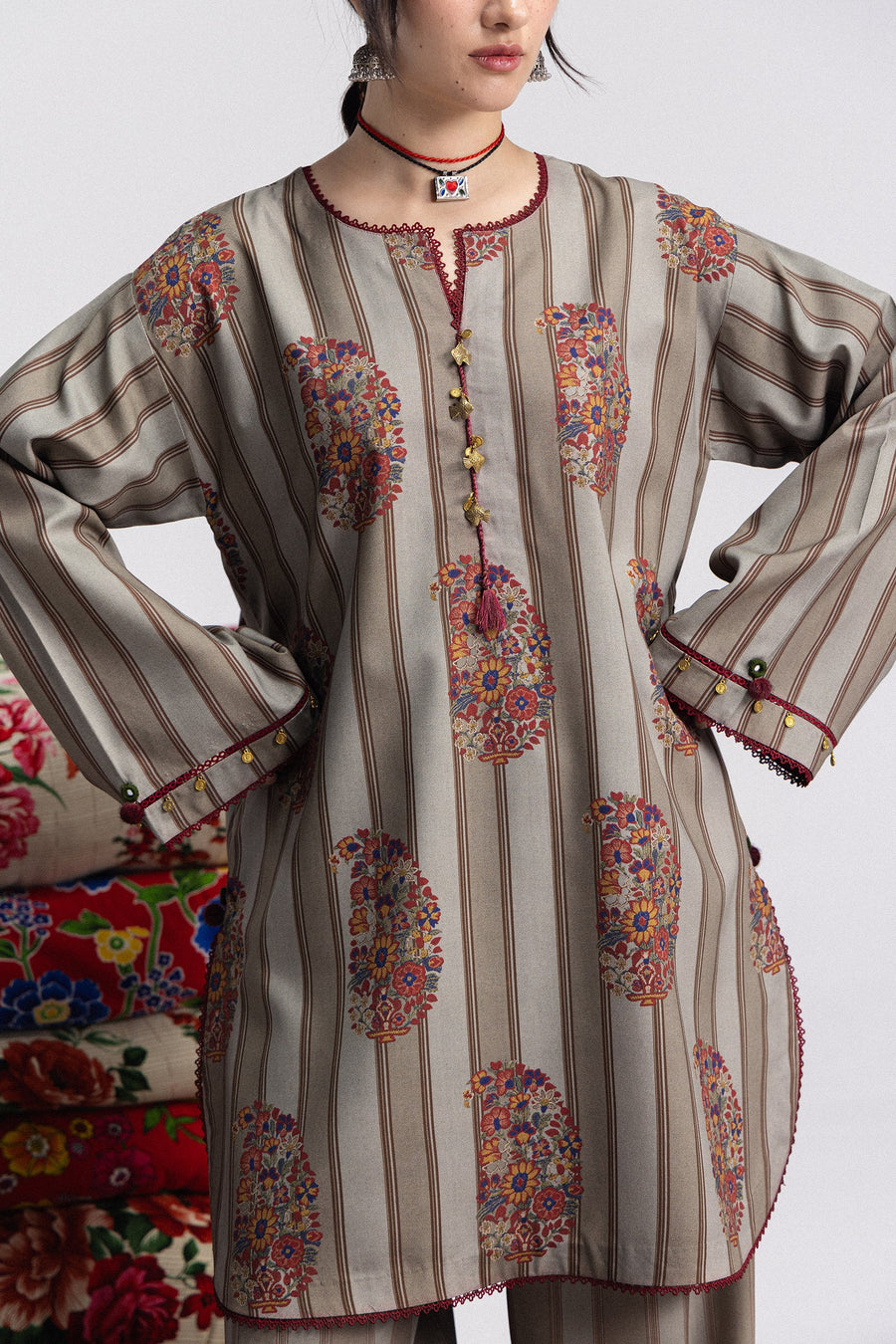 Coco by Zara Shahjahan Prints Linen Unstitched 3Pc Suit D-04A RANIA