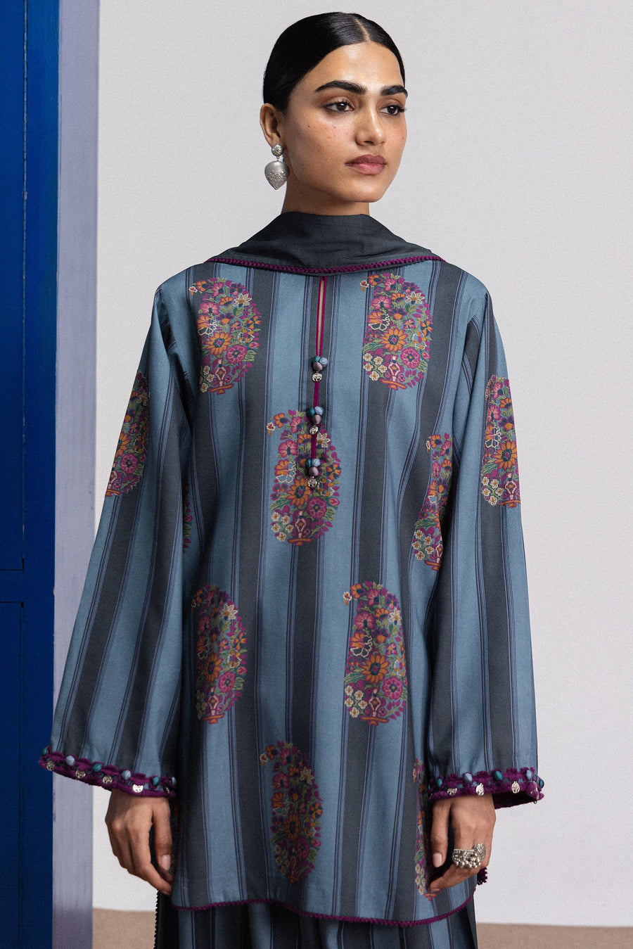 Coco by Zara Shahjahan Prints Linen Unstitched 3Pc Suit D-04B RANIA