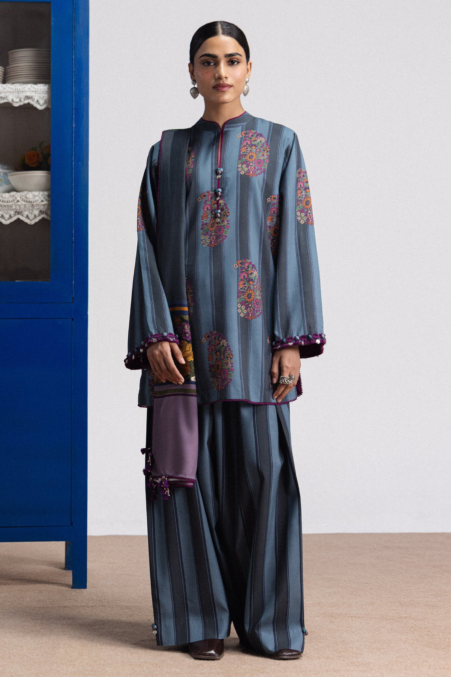 Coco by Zara Shahjahan Prints Linen Unstitched 3Pc Suit D-04B RANIA