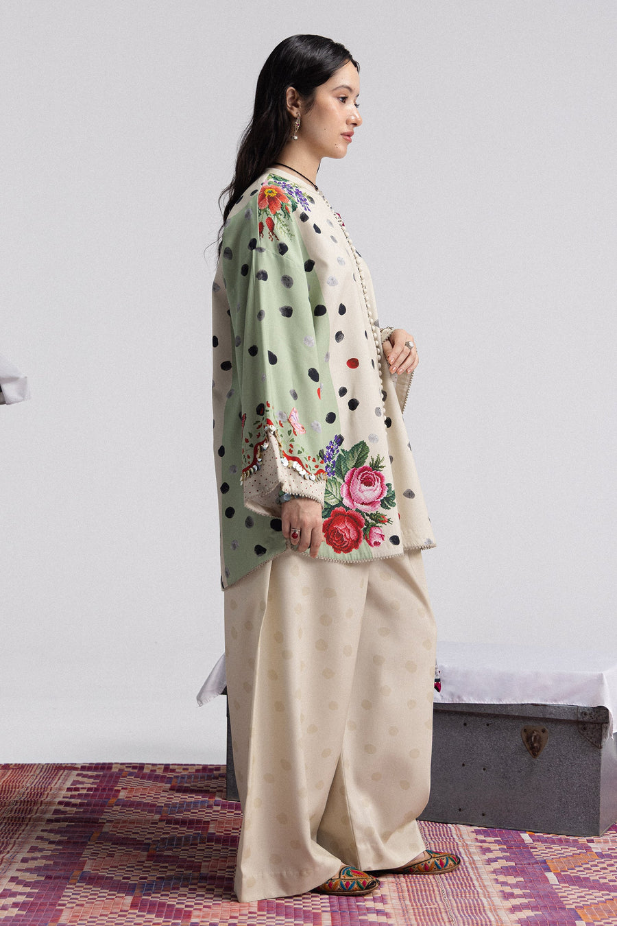 Coco by Zara Shahjahan Prints Linen Unstitched 3Pc Suit D-05A AMELIA