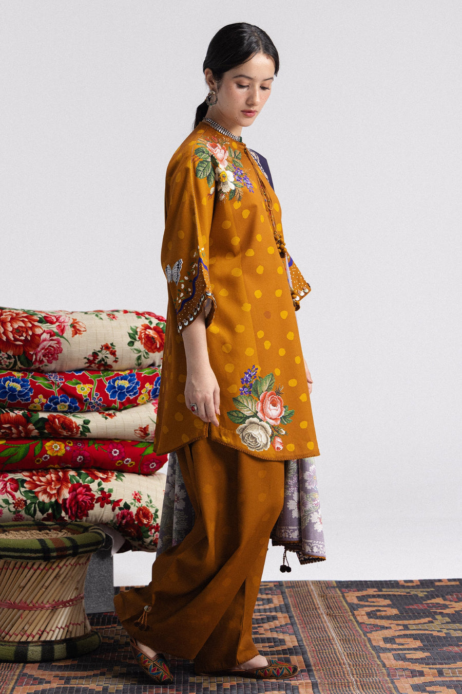 Coco by Zara Shahjahan Prints Linen Unstitched 3Pc Suit D-05B AMELIA