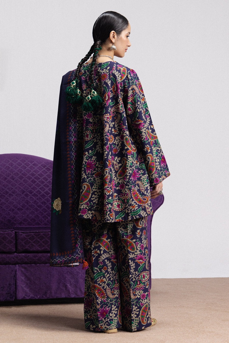 Coco by Zara Shahjahan Prints Linen Unstitched 3Pc Suit D-06A SOFIA