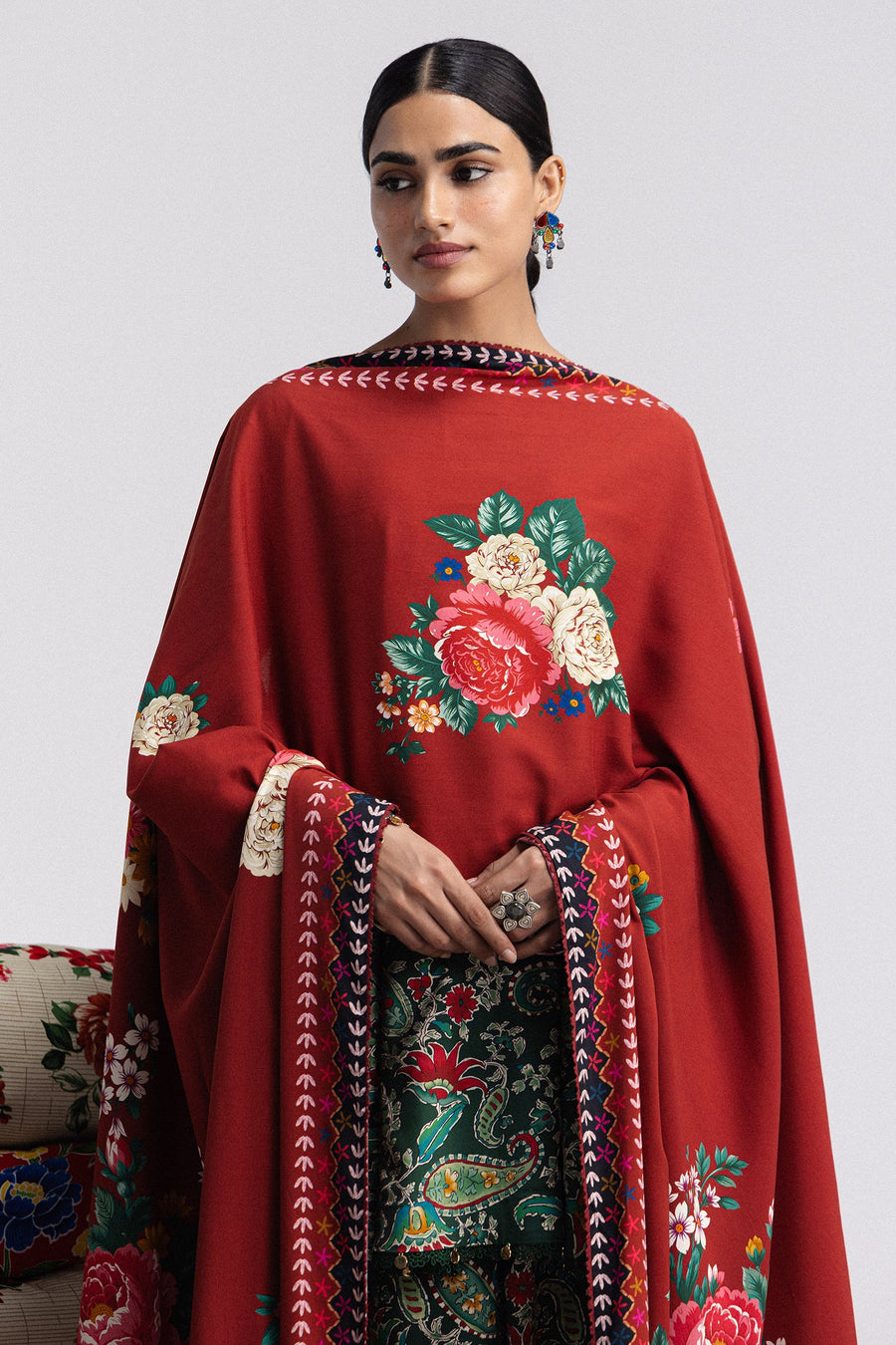 Coco by Zara Shahjahan Prints Linen Unstitched 3Pc Suit D-06B SOFIA