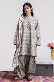 Coco by Zara Shahjahan Prints Linen Unstitched 3Pc Suit D-07A ELOWEN