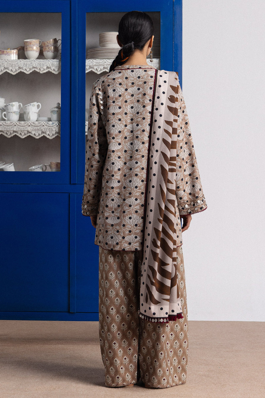 Coco by Zara Shahjahan Prints Linen Unstitched 3Pc Suit D-07B ELOWEN