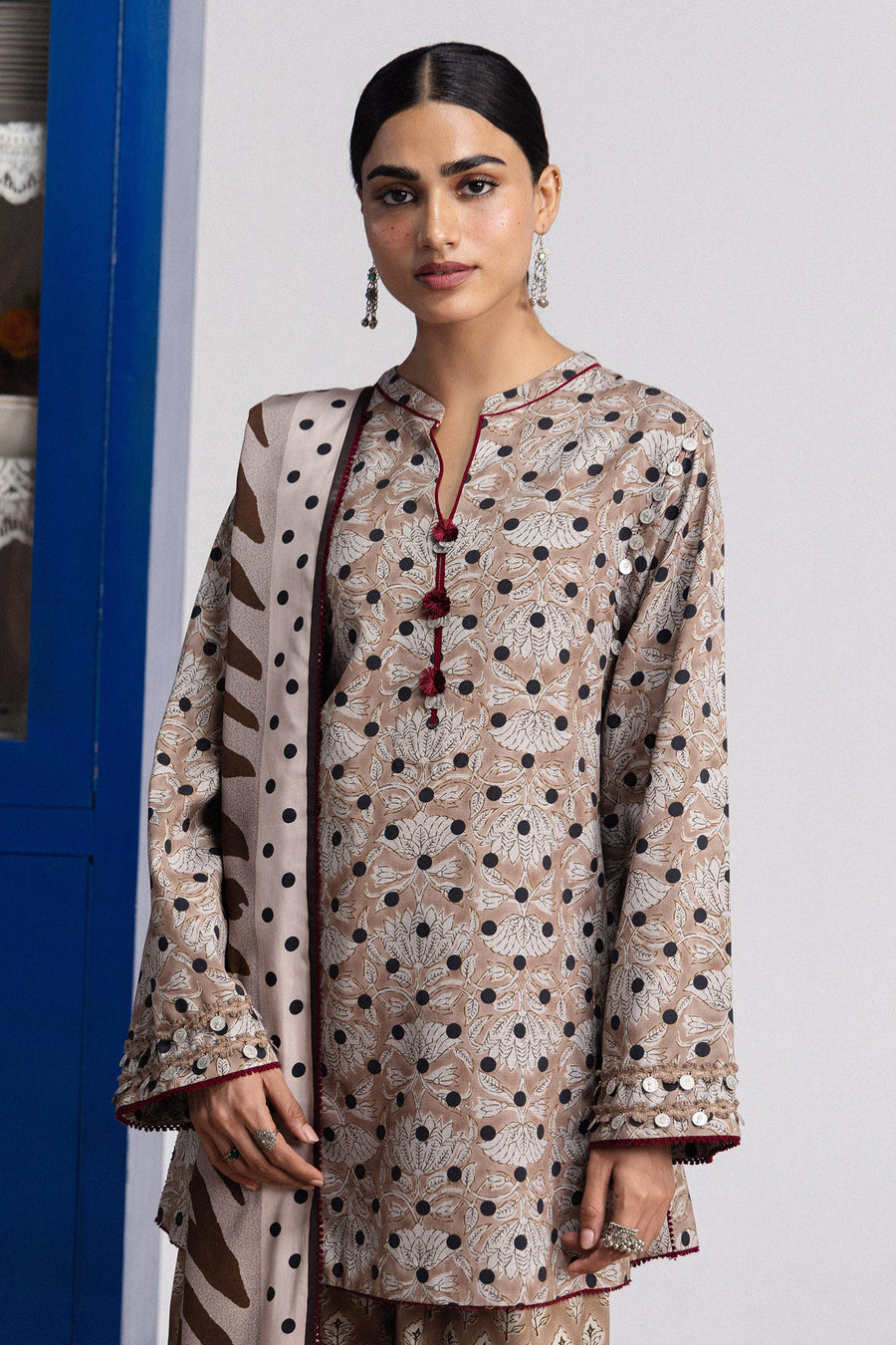 Coco by Zara Shahjahan Prints Linen Unstitched 3Pc Suit D-07B ELOWEN