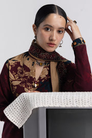 Coco by Zara Shahjahan Prints Linen Unstitched 3Pc Suit D-08A IRIS