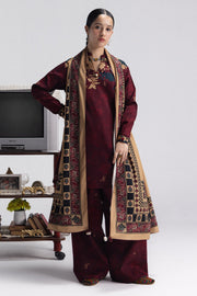 Coco by Zara Shahjahan Prints Linen Unstitched 3Pc Suit D-08A IRIS