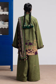 Coco by Zara Shahjahan Prints Linen Unstitched 3Pc Suit D-08B IRIS