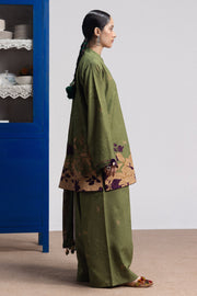 Coco by Zara Shahjahan Prints Linen Unstitched 3Pc Suit D-08B IRIS
