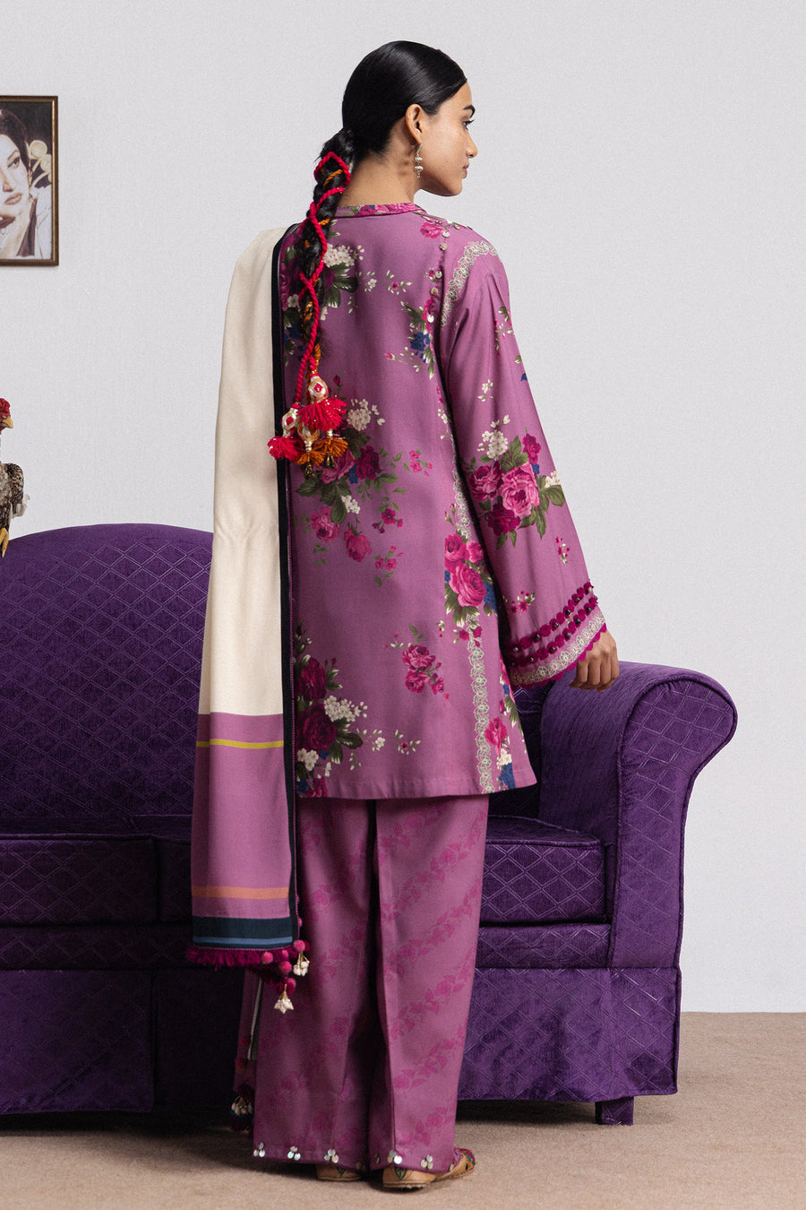 Coco by Zara Shahjahan Prints Linen Unstitched 3Pc Suit D-09A KATYA