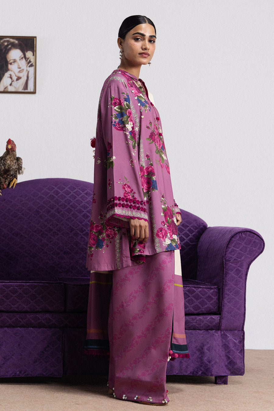 Coco by Zara Shahjahan Prints Linen Unstitched 3Pc Suit D-09A KATYA