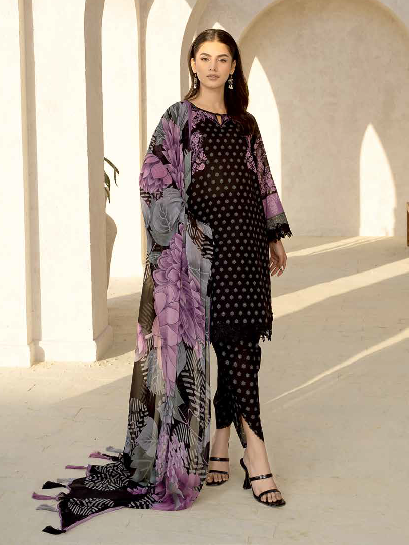 Charizma C-Print Vol-02 Unstitched Printed Lawn 3Pc Suit CP4-10