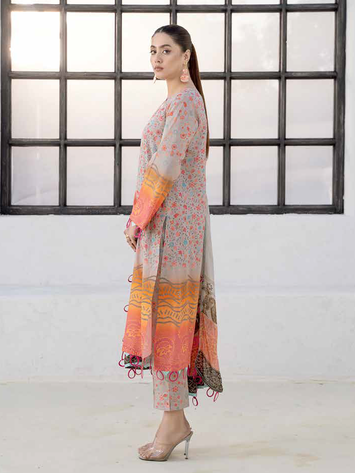 Charizma C-Print Vol-02 Unstitched Printed Lawn 3Pc Suit CP4-12