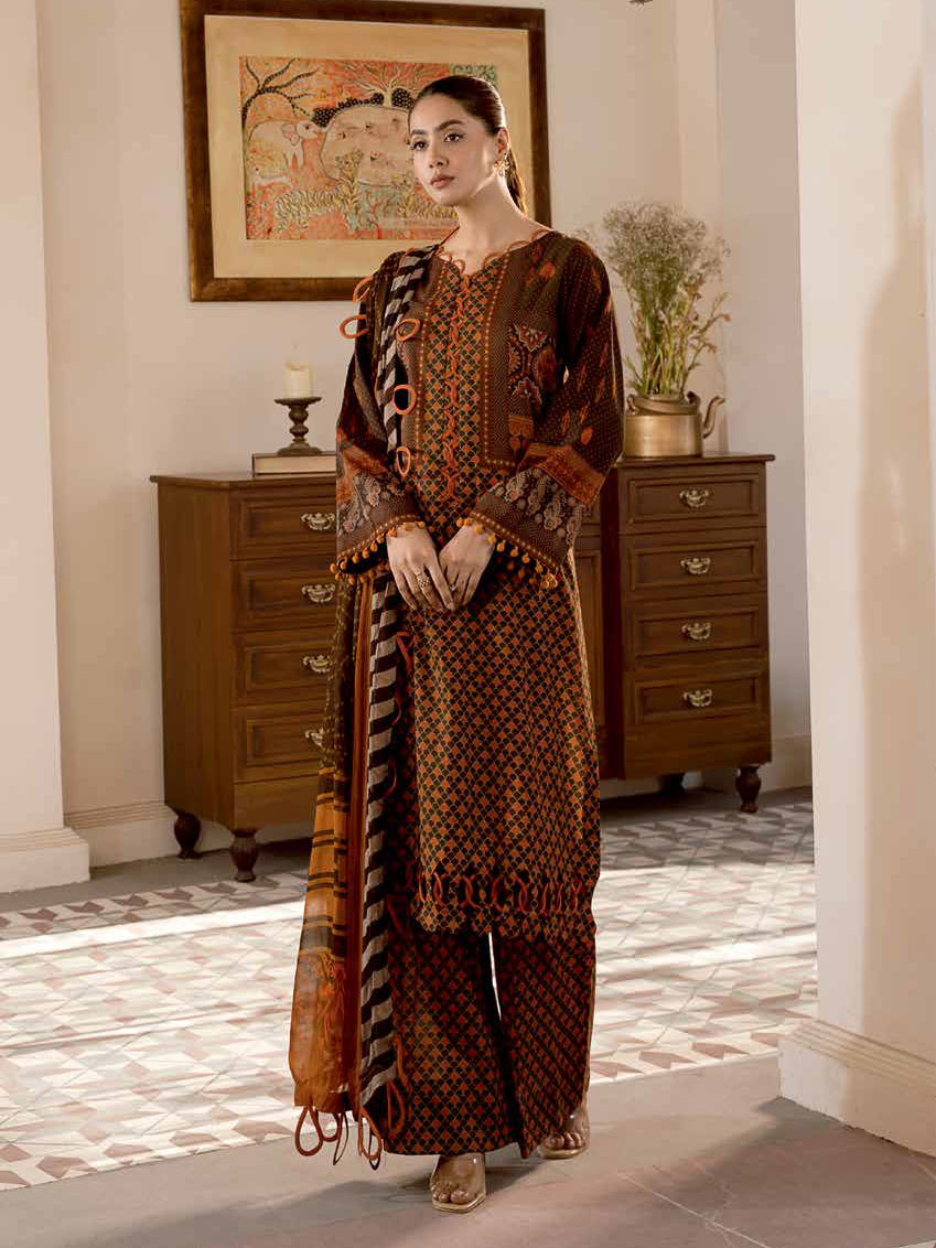 Charizma C-Print Vol-02 Unstitched Printed Lawn 3Pc Suit CP4-13